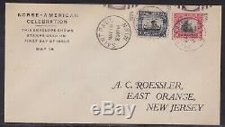 Scott 620-1 Norse American Roessler A. C. First Day Cover Washington