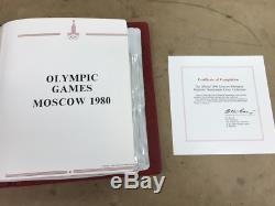 Set 42 1980 Moscow Olympic Games Silver Medal Coins in FDC Stamps USSR PNC