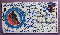 Signed Hockey Hall Of Fame (18 Sigs) Fdc Autographed First Day Cover