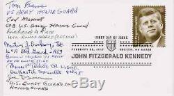 Signed Jfk Funeral Honor Guard (7 Signatures) Fdc Autographed First Day Cover