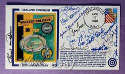 Signed Oakland A's 1972-1974 Legends (14 Sigs) Fdc Autographed First Day Cover