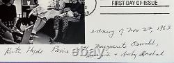 Signed Ruth Hyde Paine First Day Cover Autograph Fdc Great Content! Jfk