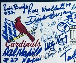 Signed St. Louis Cardinals Legends (17 Sigs) Fdc Autographed First Day Cover
