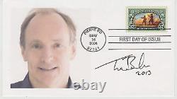 Signed Tim Berners-lee Fdc Autograph First Day Cover Inventor World Wide Web Wc3