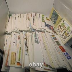Stamps Great Britain First Day Covers Approx 400 & 21 post cards