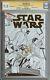 Star Wars #1 Cgc 9.8 5001 Quesada Sketch Cover Signed Stan Lee 1st Day Release