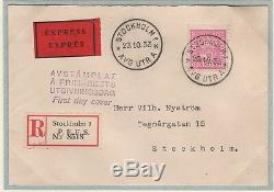 Sweden Very Rare Official First Day Cover 1933