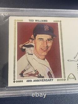 Ted Williams Autographed 1st Day Cover- 40th Anniversary-psa Certified