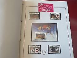 The Olympic Masterfile Stamp Collection 3 Albums MNH FDC Signed Covers Coin