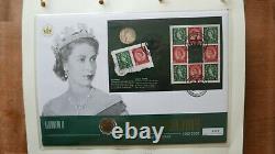 The Queen's Golden Jubilee 2002 Stamp & Coin First Day Cover collection