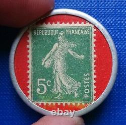 Timbre-Monnaie/Encased Stamp Token Waterman FDC Superb Fresh Rare