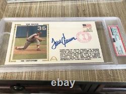 Tom Seaver Signed First Day Cover 300 Victories 8/4/85 Perfect Condition Psa/dna
