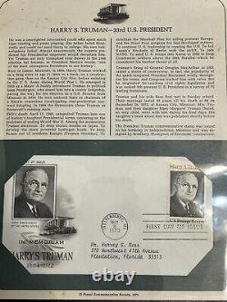 U. S. FIRST DAY COVERS 1973 Postal commemorative Society 36 covers & album Stamps