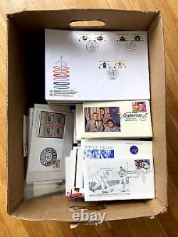 U. S. First Day Cover FDC Collection Large Lot 1500 Unaddressed Mint