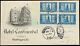 U. S. Used Stamp Scott #619 5c Lexington Concord (Printer's Initials) First Day