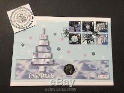 ULTRA RARE 2003 IOM Snowman and James Christmas 50p First Day Coin Cover FDC PNC