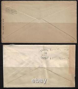 US 1898 TRANS MISSISSIPPI ISSUES Sc 285 & 286 ONE MARKED FDC JUNE 17 ONE WITH
