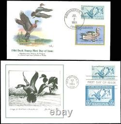US 1981-84 LOT/5 DUCK STAMP FDC Covers, Wash DC & Des Moines IA Cds's garyposner