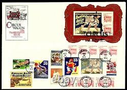 US #4905c FDC Circus. House of Farnam Add-on Large Envelope Special