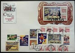 US #4905c FDC Circus. House of Farnam Add-on Large Envelope Special