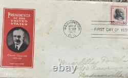 US $5 Coolidge first day Cover SC #834