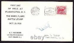 US 629 2c White Plains on First Day of Issue Cover