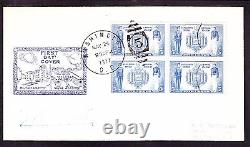 US 790-794 Blocks of 4 on Roessler First Day Covers