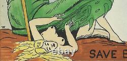 US, #914 RARE HANDPAINTED NUDE WEIGAND First Day Cover CACHET Save Belgium