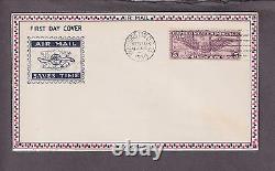 US C12 5c Airmail on Roessler First Day Cover From Washington D. C. VF (-001)