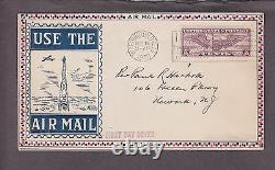 US C12 5c Airmail on Roessler First Day Cover From Washington D. C. VF (-002)