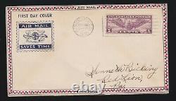 US C12 5c Airmail on Roessler First Day Cover From Washington D. C. VF (-003)