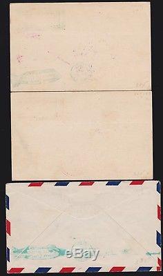 US C13-C15 Graf Zeppelin Set of Matched First Day Flight Covers SCV $2900