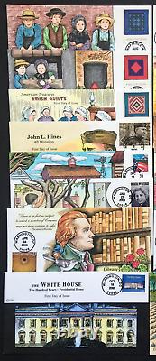 US Collins FDC Lot of 25 Collection 2000-2002 Cover FDC