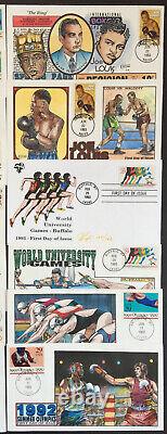 US Collins FDC Lot of 34 Collection 1990s Hand Painted Covers FDC I