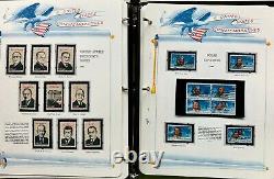 US Commemorative Stamp Collection -1251 stamps -4 White Ace Albums NO Reserve