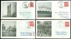 US FDC Wholesale Lot! Robert C Beazell Cachet Collection! All Different Designs