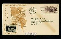 US Postal History Canal Zone #120//135 FDC Crosby 25th Anniversary 1939 CZ (13)