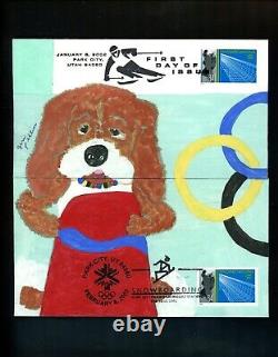 US Postal History Sports Olympics Salt Lake 2002 UT Dual #3552-3555 FDC Set of 8