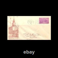 US Stamp Regular Issues Used, VF S#798 PL #22 Espenshade Cachet SCARCE