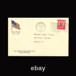 US Stamp Regular Issues Used, XF S#690 FDC, Pl #10, first Beck cachet