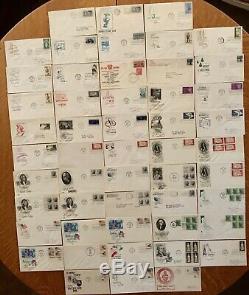 US Stamps 1950 1960s Huge Cachet Lot First Day Cover FDC Collection 510+ Items