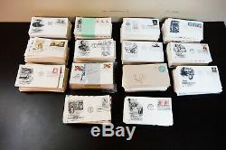 US Stamps Unaddressed Cachet First Day Cover FDC Hoard 1,300+ Postal Collection