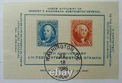 USA 100th Anniversary United States Postage Stamp 1985 FDC banknote cover Rare