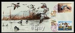 USA #RW54/RW55 FDC Duck, Hand Drawn, HP, & Signed by D. Hutchinson. UNIQUE 1/1