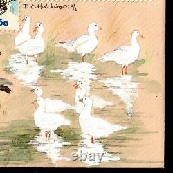 USA #RW54-RW56 FDC Duck, Hand Drawn, HP, & Signed by D. Hutchinson. UNIQUE 1/1