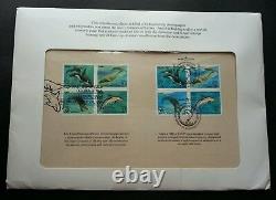 USA Russia Joint Issue Sea Creatures 1990 Whale Dolphin Marine FDC (folder set)