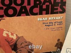 USPS 1st Day of Issue Ceremony Program#3148 Bear Bryant Football FDOI 1997 STAMP