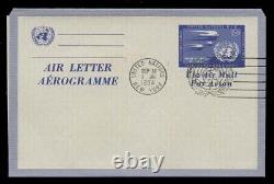 United Nations Uc2 Uncacheted First Day Cover Sept. 14, 1954