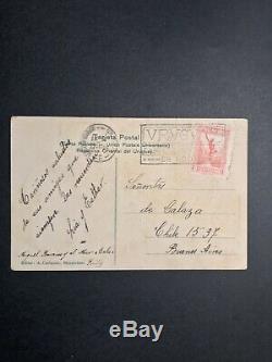 Uruguay Cover First Day Use 1924 Olympics Victory Cancel July 29 to Buenos Aires