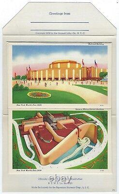 Us 1939 New York World Fair First Day Of Issue On Folder Of 18 Featured Photos
